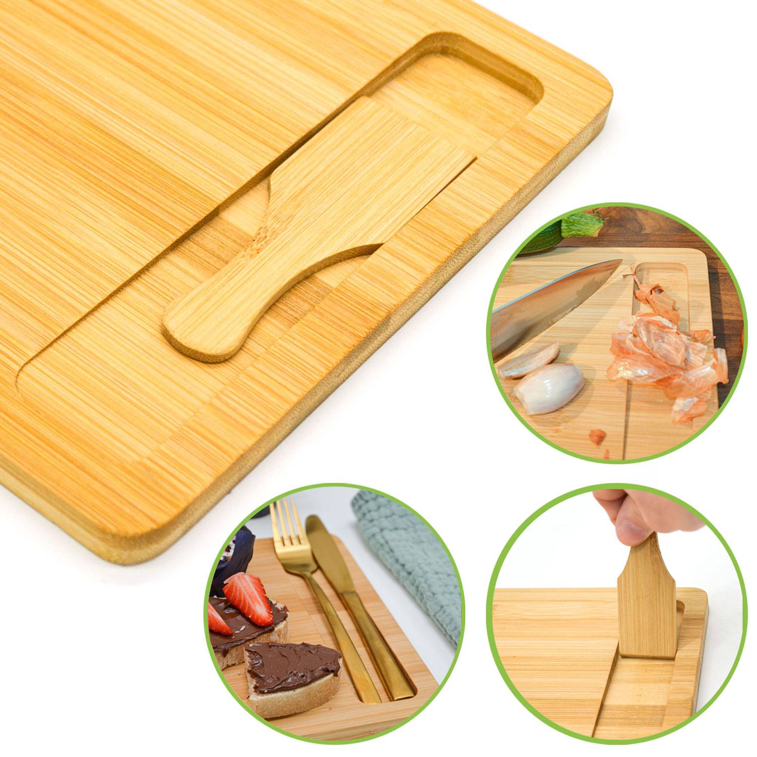 2 Personen Raclette Teller Set Holz - 30x22cm Pfännchen Untersetzer mit Spachtel