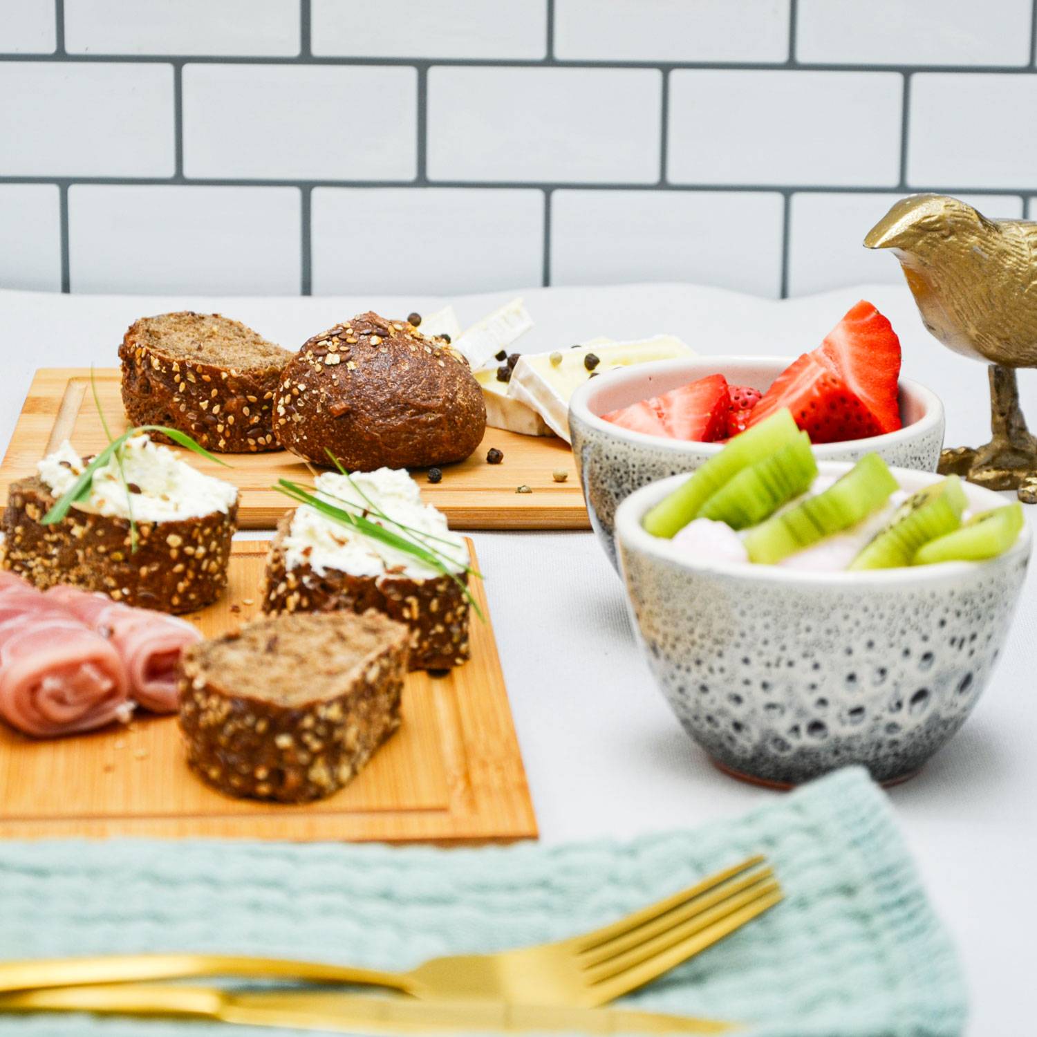 6er Set: Frühstücksbrettchen Holz 22x15 Brotzeitbretter Kleine Schneidebretter