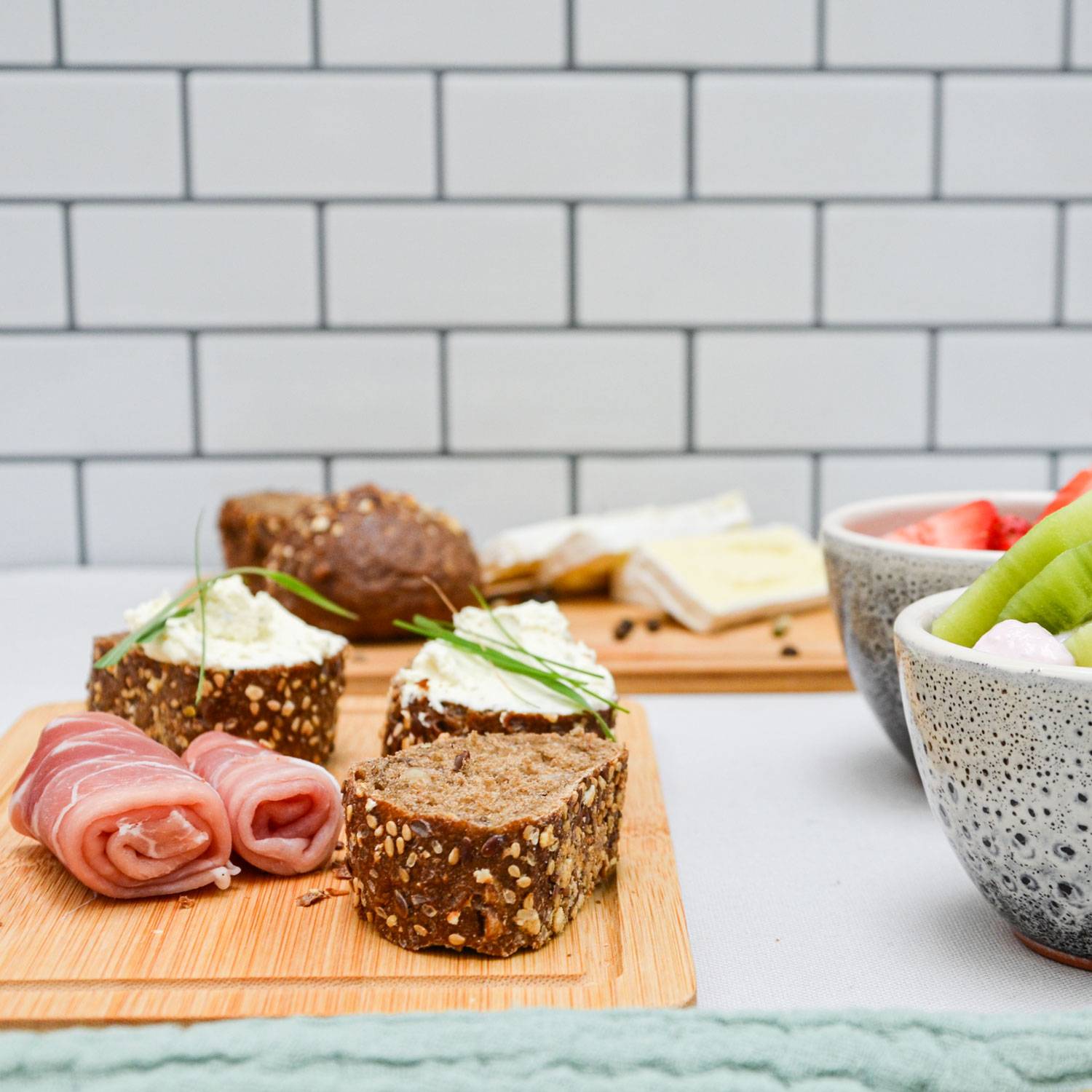 10er Set: Frühstücksbrettchen Holz 22x15 Kleine Schneidebretter Brotzeitbretter