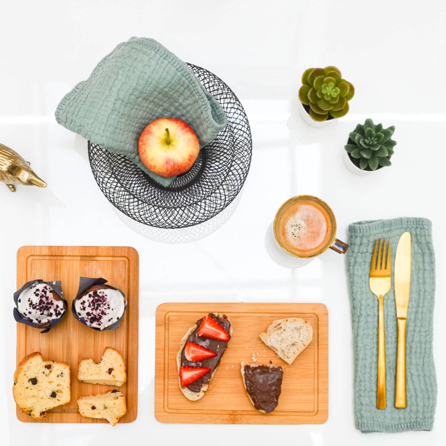 6er Set: Frühstücksbrettchen Holz 22x15 Kleine Schneidebretter Brotzeitbretter