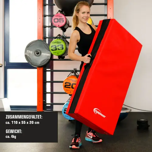 Faltbare Weichbodenmatte RG20 dicke Boden-Turnmatte Sportmatte tragbare XL Matte Faltbare Weichbodenmatte RG20 dicke Boden-Turnmatte Sportmatte tragbare XL Matte