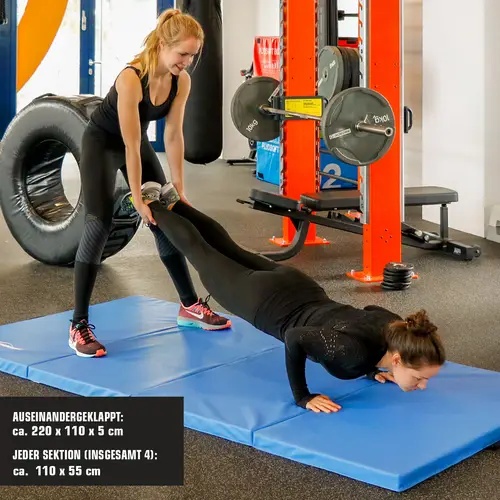 Faltbare Weichbodenmatte RG20 dicke Boden-Turnmatte Sportmatte tragbare XL Matte Faltbare Weichbodenmatte RG20 dicke Boden-Turnmatte Sportmatte tragbare XL Matte