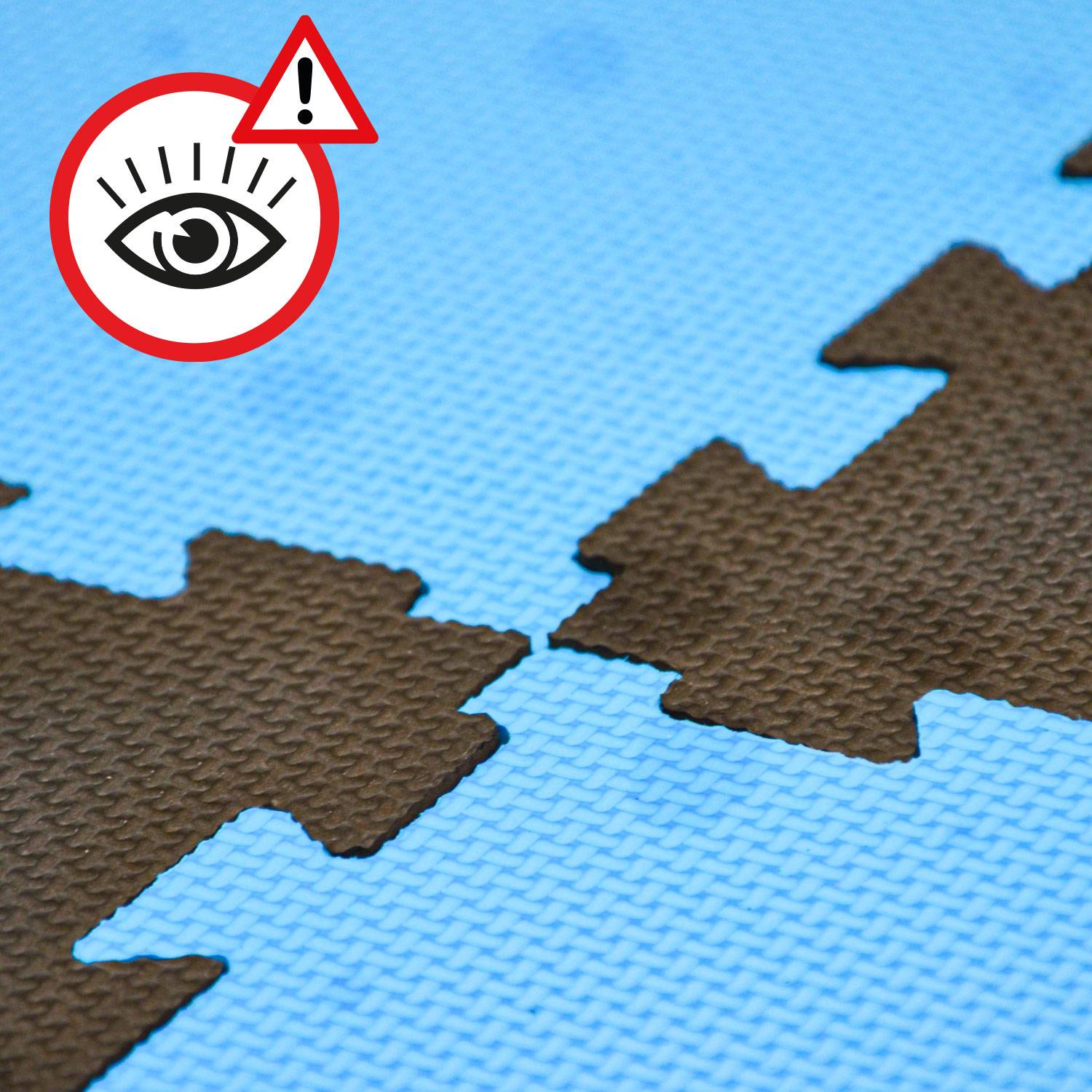 4 cm Dick: 1m² Bodenschutz Fitnessmatte - 4 Sportmatten 50 x 50 Optische Mängel