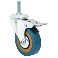 1 Stück Schwerlast Möbelrolle mit Bremse - M10 Rolle 75mm Lenkrolle mit Gewinde 1 Stück Schwerlast Möbelrolle mit Bremse - M10 Rolle 75mm Lenkrolle mit Gewinde