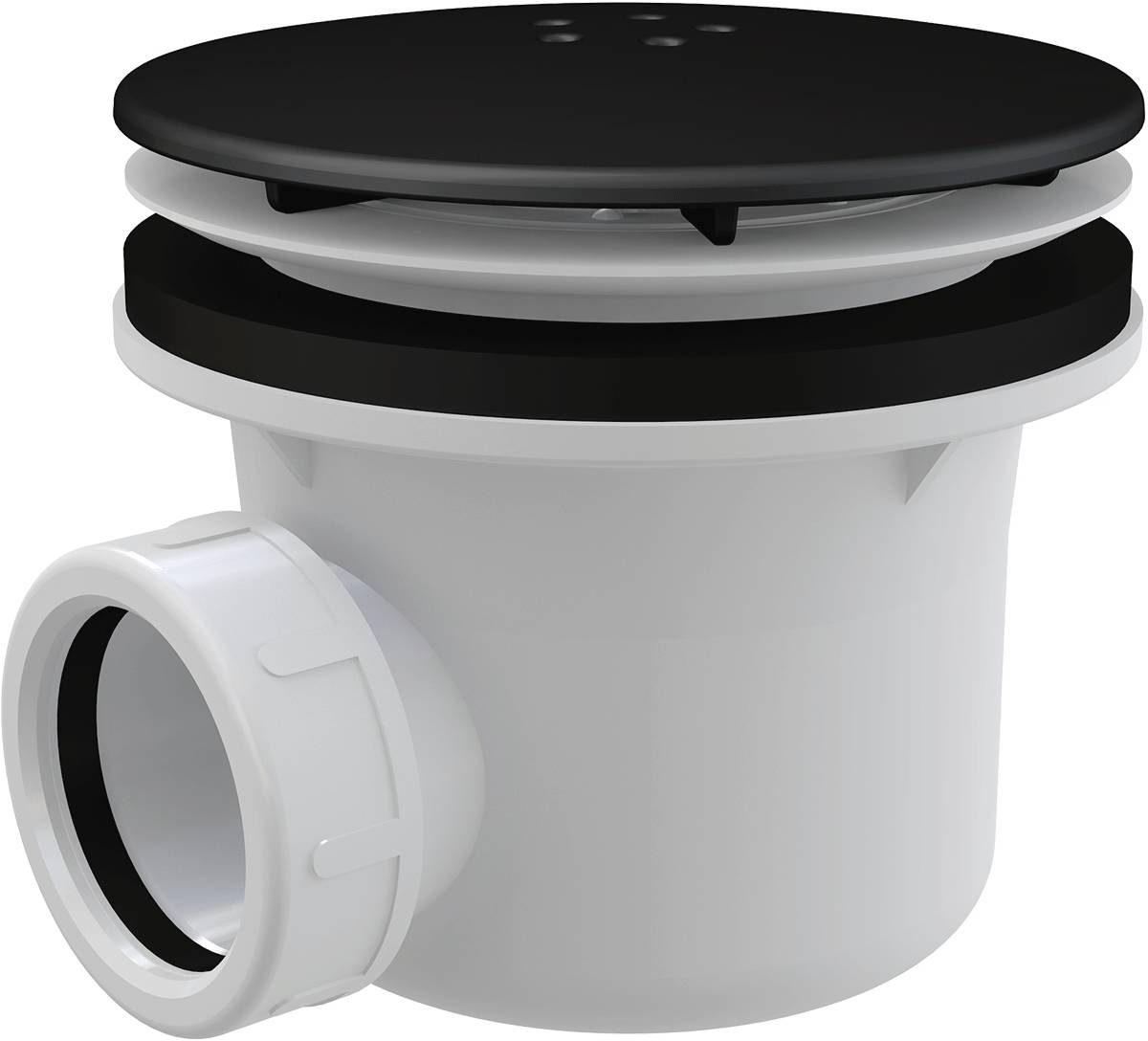 alcadrain Duschwannen Ablaufgarnitur A49BLACK