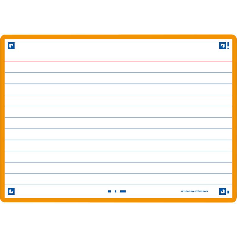 Oxford Karteikarten "Flash 2.0", 105 x 148 mm, orange