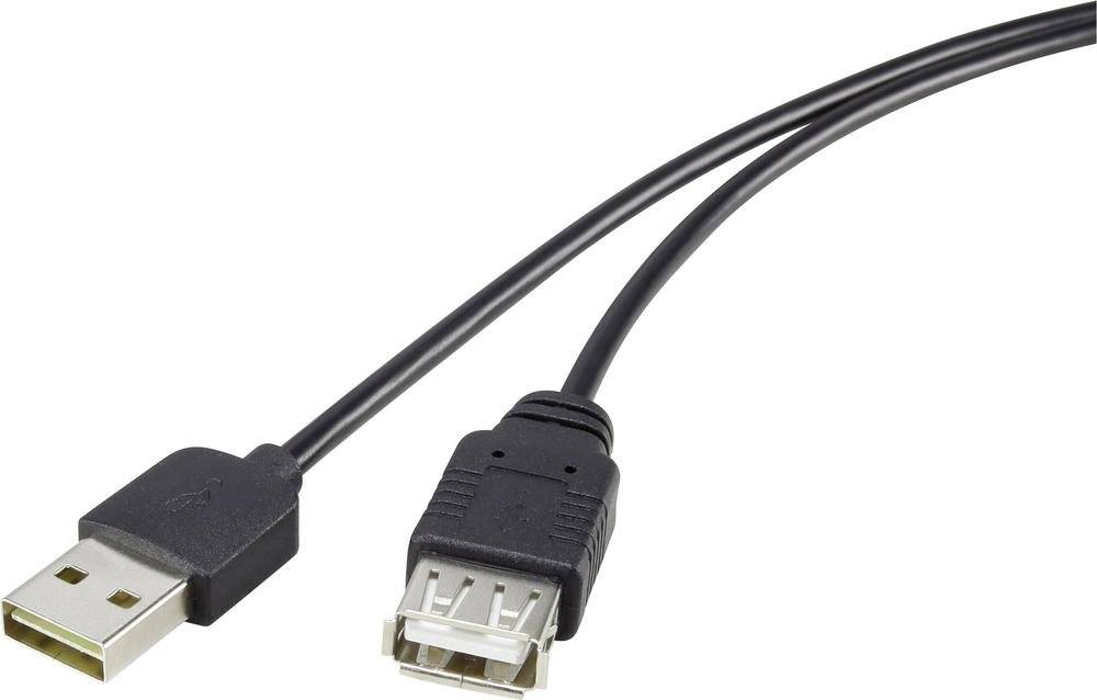 Renkforce USB 2.0 A/A Verlängerungskabel 1,8 m mit Wende-Stecker