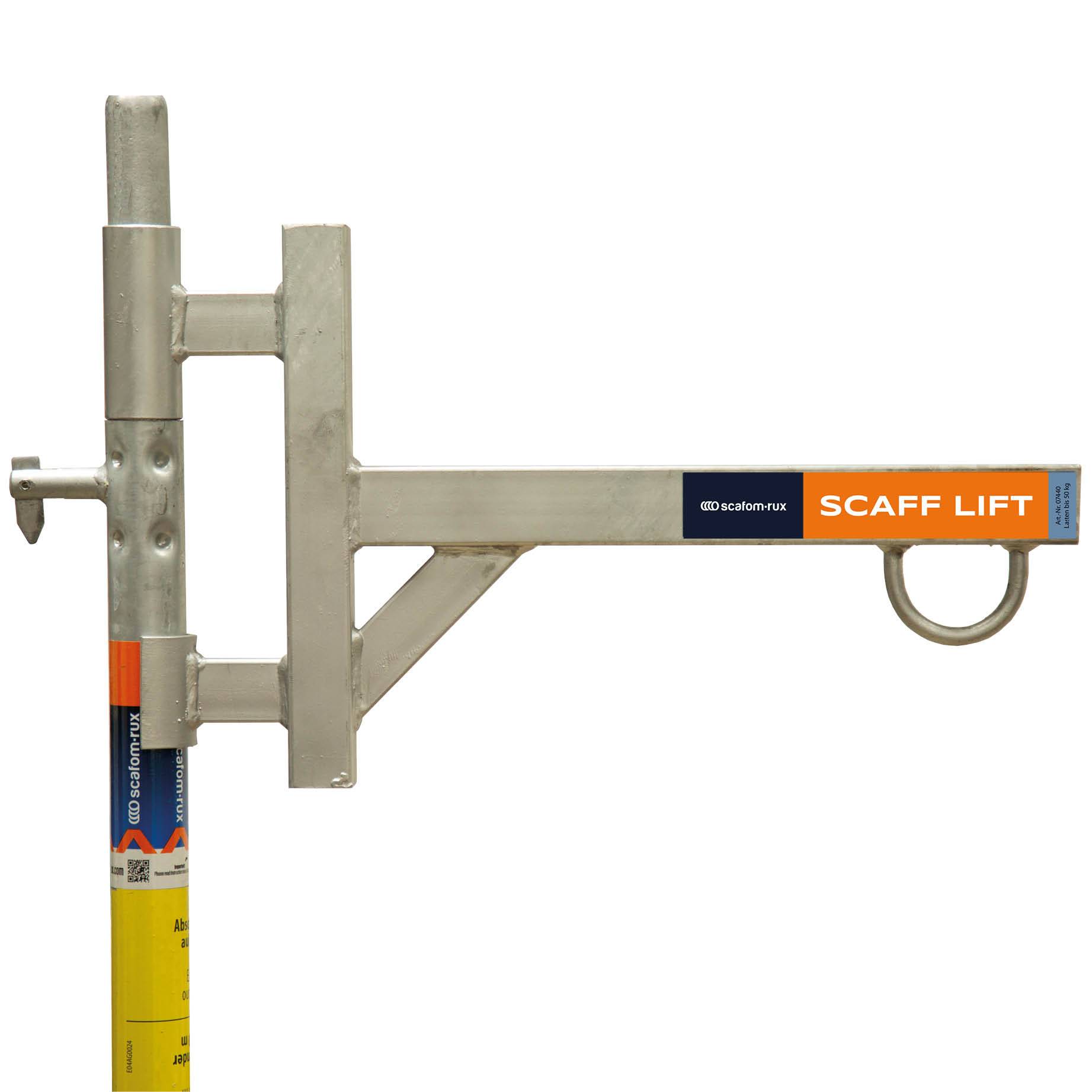 Scaff Lift Schwenkarm für Aufzugsrolle, 180° schwenkbar, für Lasten bis 50 kg