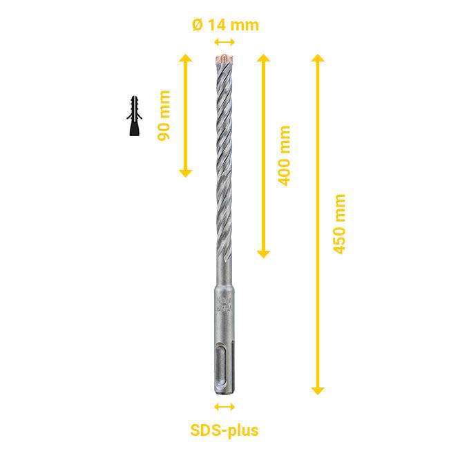 Bohrer SDS-plus Ø 14 mm - 450 mm