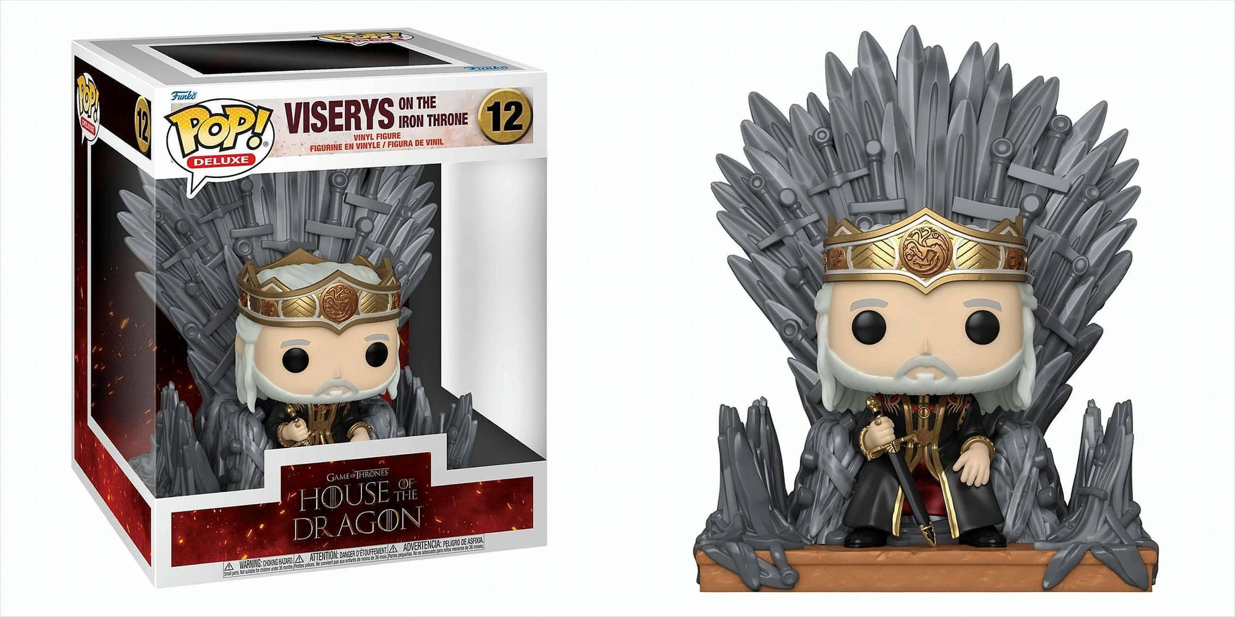 GW049c POP Deluxe - House of Dragon - Viserys on Throne Neu & OVP