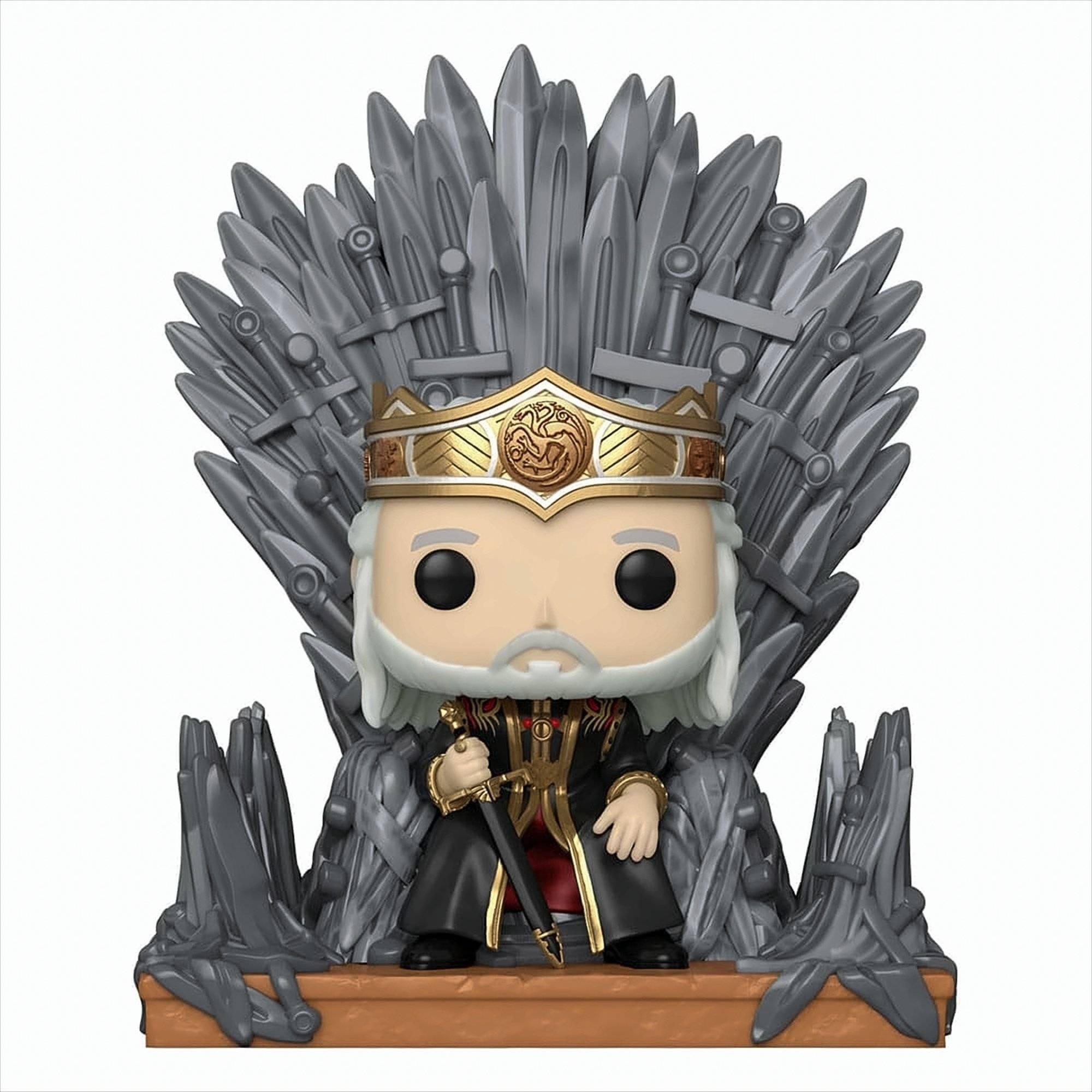 GW049c POP Deluxe - House of Dragon - Viserys on Throne Neu & OVP