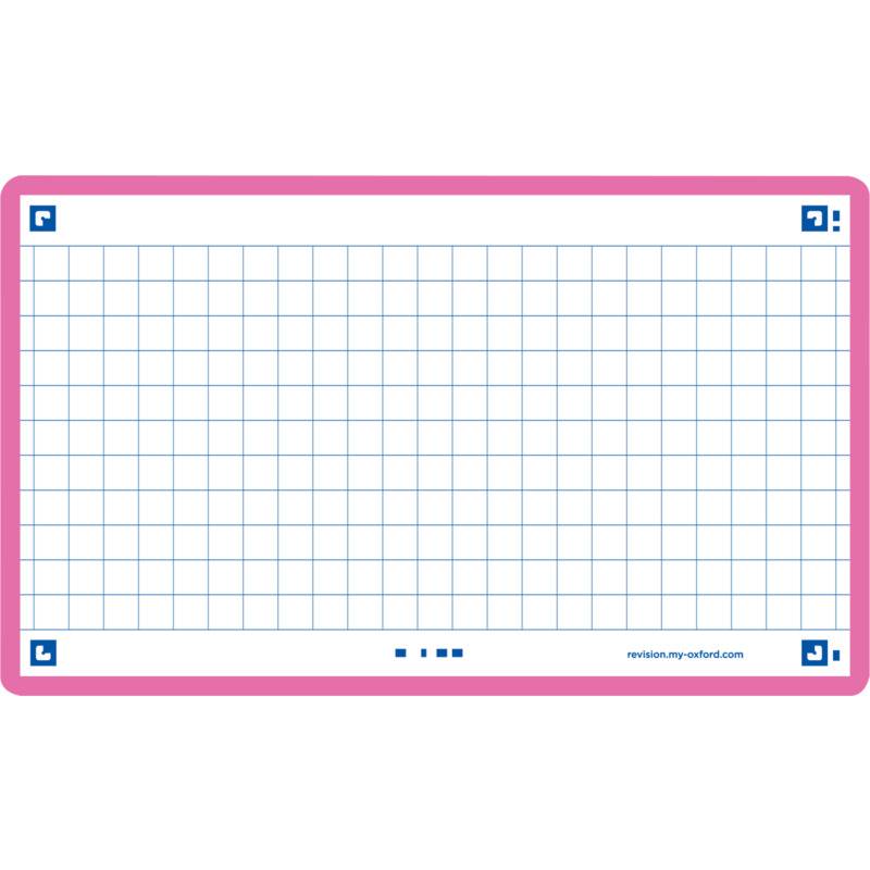 Oxford Karteikarten "Flash 2.0", 75x125 mm, kariert, fuchsia