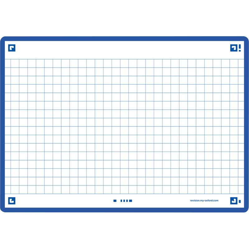 Whiteboard mit einem blauen Gittermuster und Navigationssteuerelementen, häufig zum Planen oder Zeichnen verwendet.