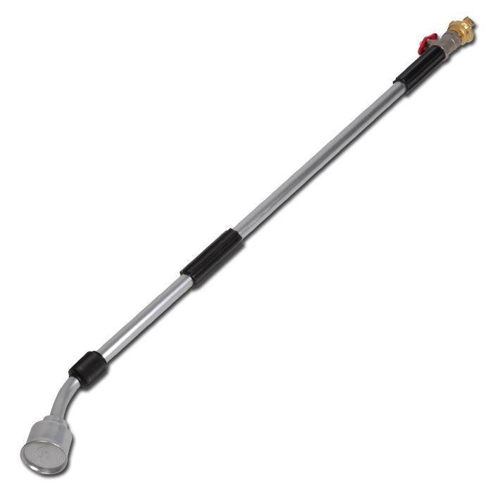 GEKA® Gießgerät "Vario" - Metall-Gießkopf - 66 l/min - Rohrkrümmung 35° - Außengewinde G 3/4" - Rohrlänge stufenlos 145-225 cm