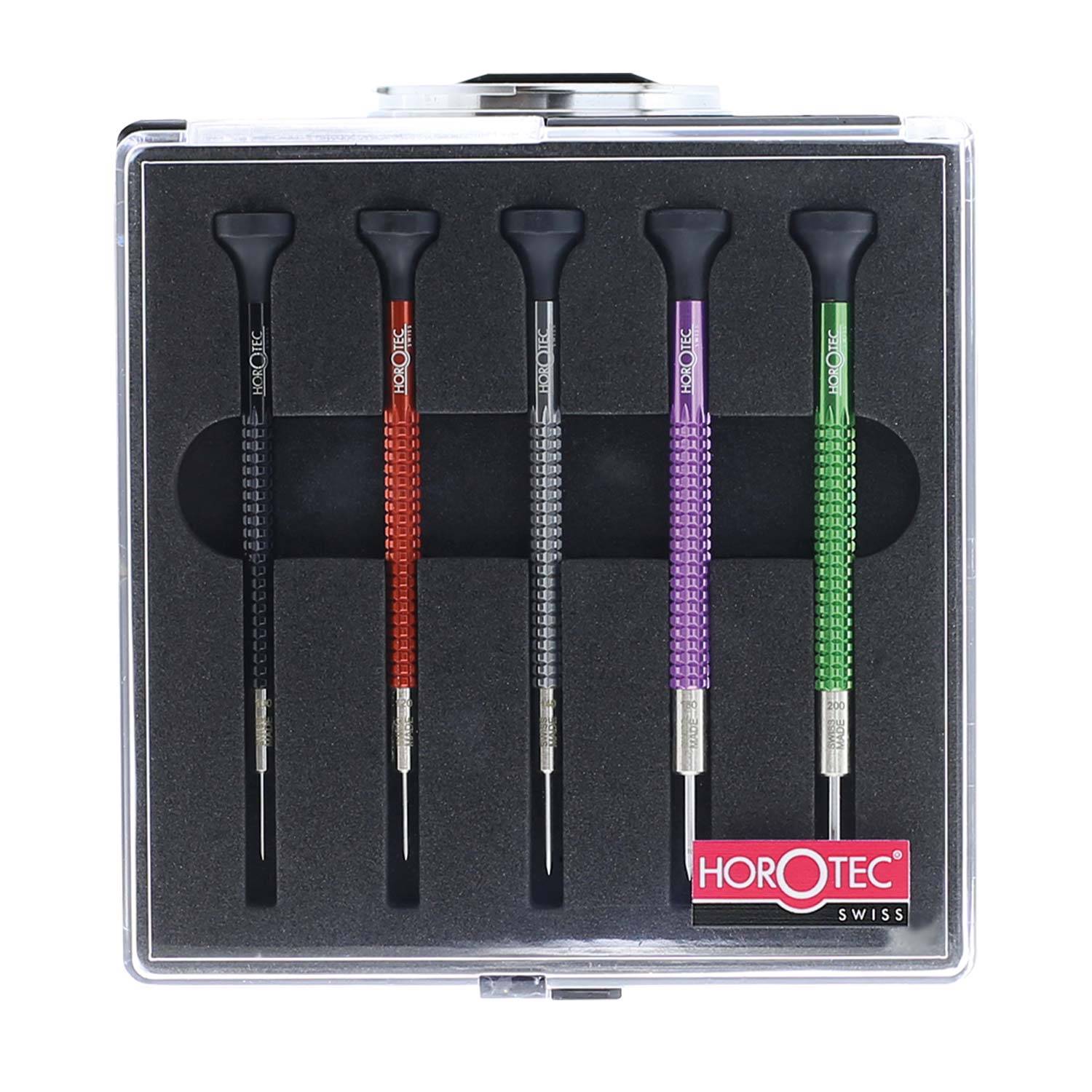 Horotec Schraubendreher-Sortiment in Kunststoffbox Swiss Made Horotec