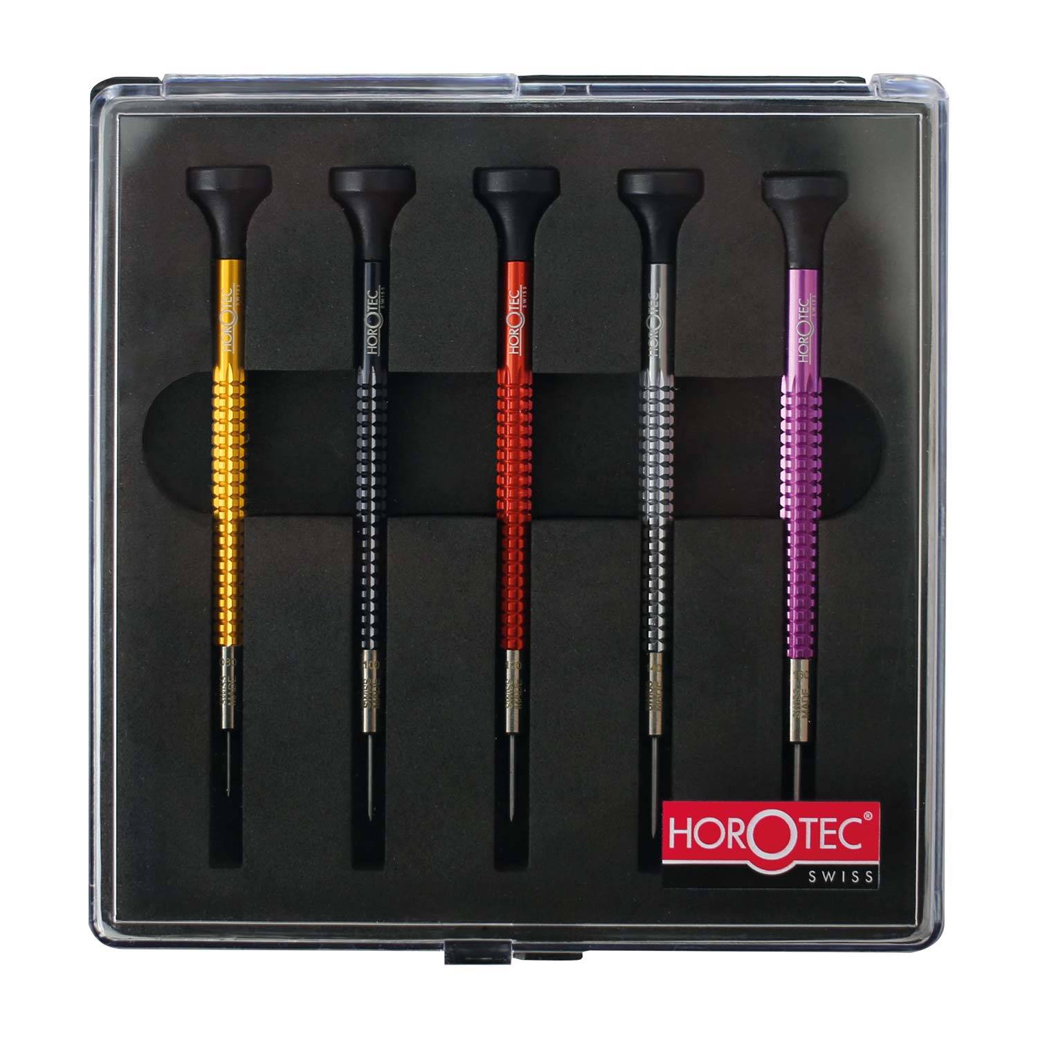 Horotec Schraubendreher-Sortiment in Kunststoffbox Swiss Made Horotec