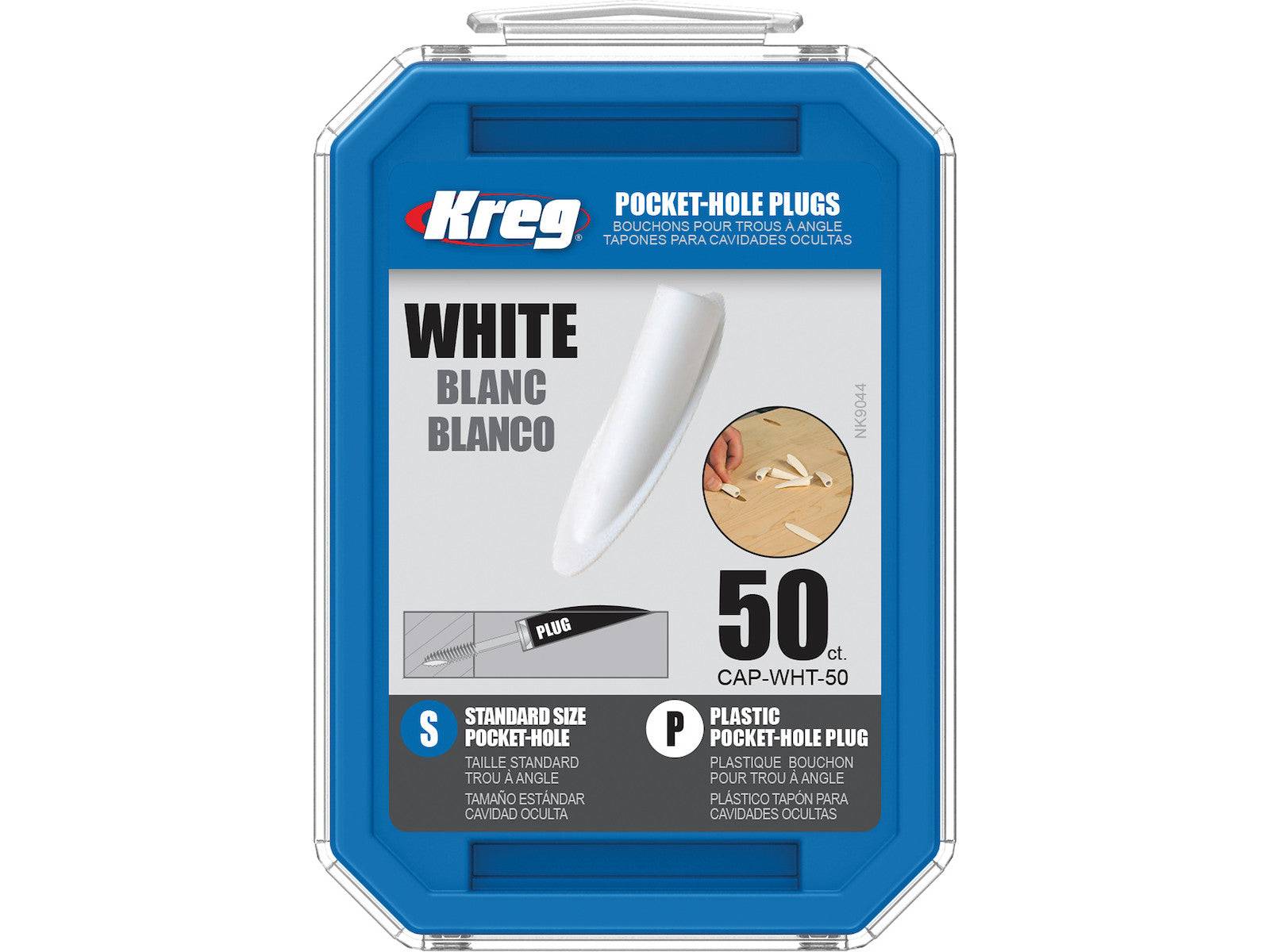 Kreg Pocket-Hole Dübel Kunststoff Weiss