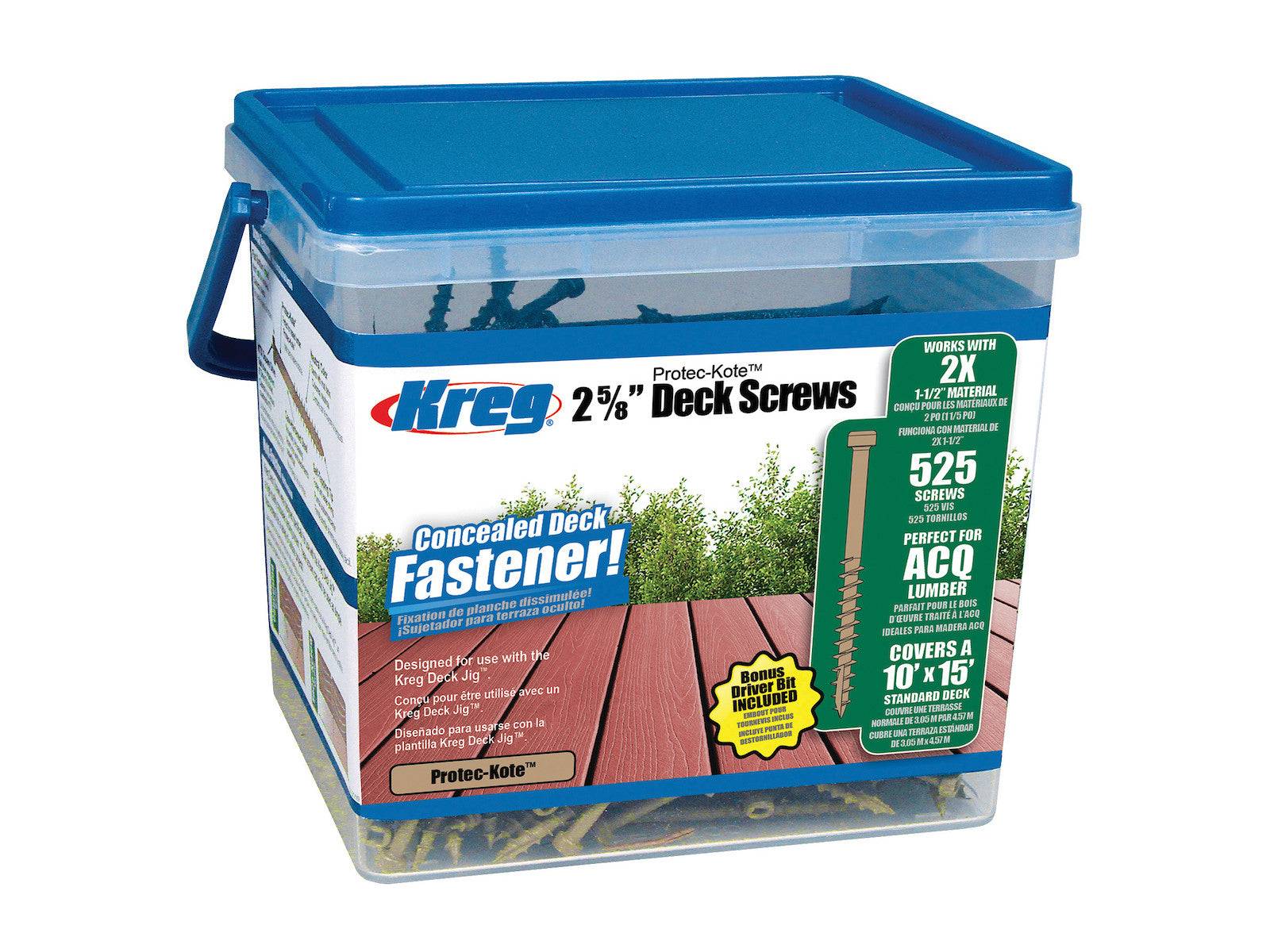 Kreg Protec-Kote Terrassenschrauben - 67 mm