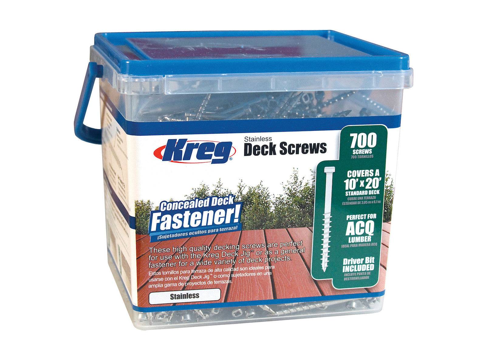 Kreg Edelstahl-Terrassenschrauben - 51 mm