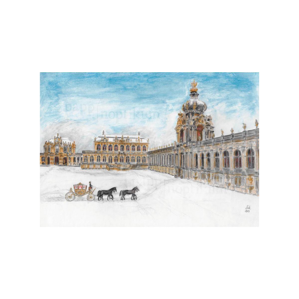 1012 - Dresdner Zwinger (Klappkarte)