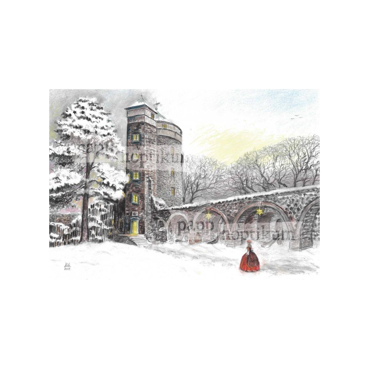 1013 - Burg Stolpen - Coselturm (Adventskalender)