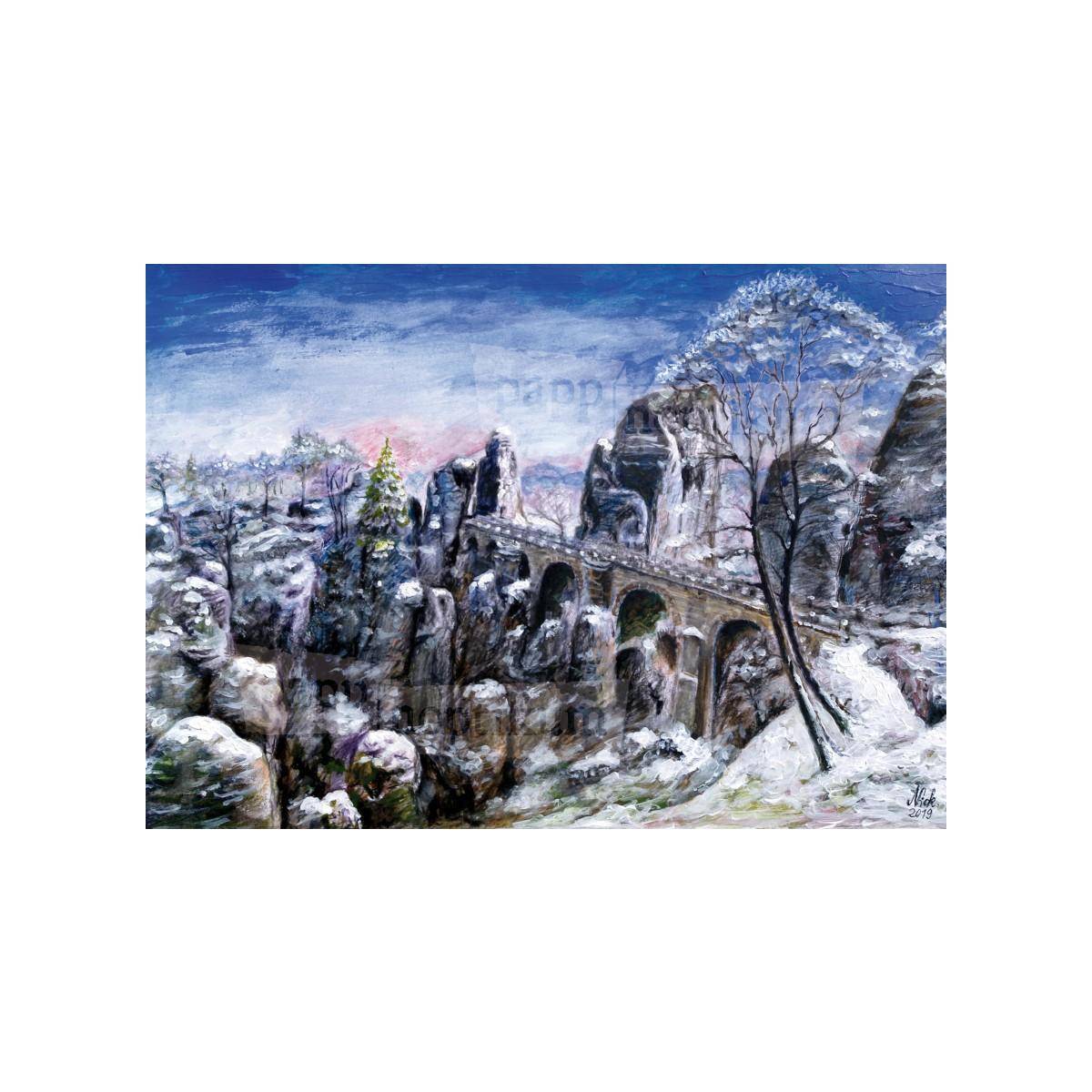 1018 - Sächsische Schweiz - Bastei (Klappkarte)