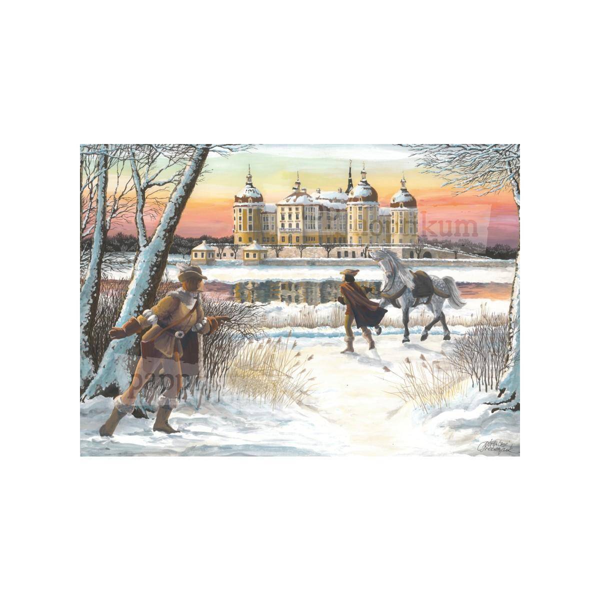 1021 - Aschenputtel - Moritzburg (Klappkarte)