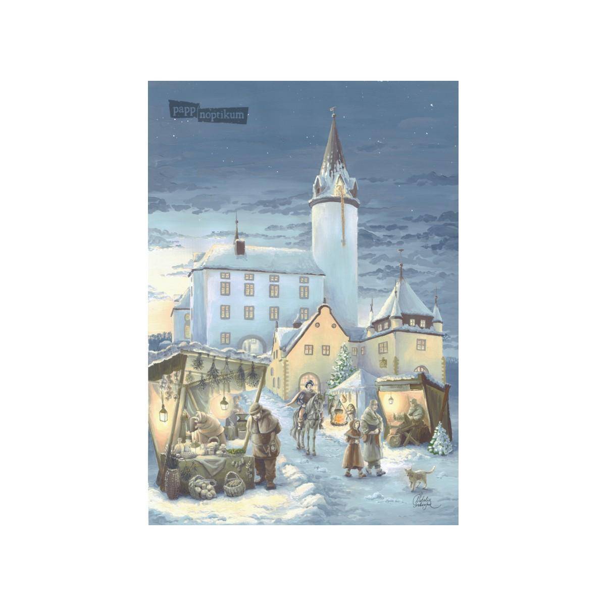 1081 - Rapunzel - Schloss Purschenstein (Klappkarte)