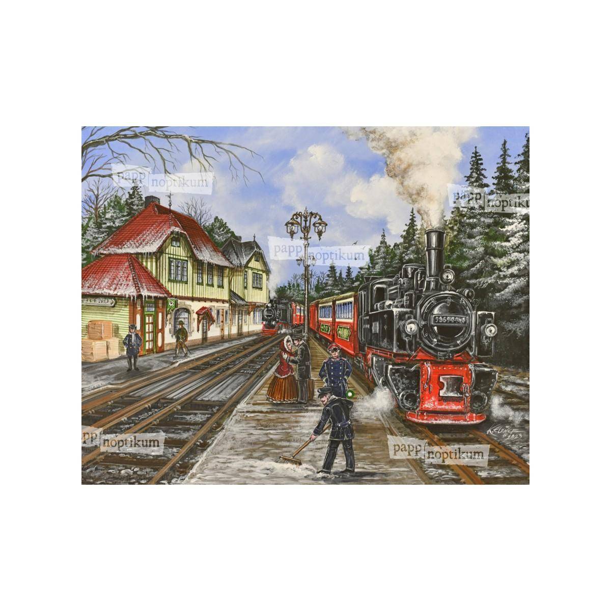 1097 - Ausflug mit der Harzer Schmalspurbahn (Klappkarte)