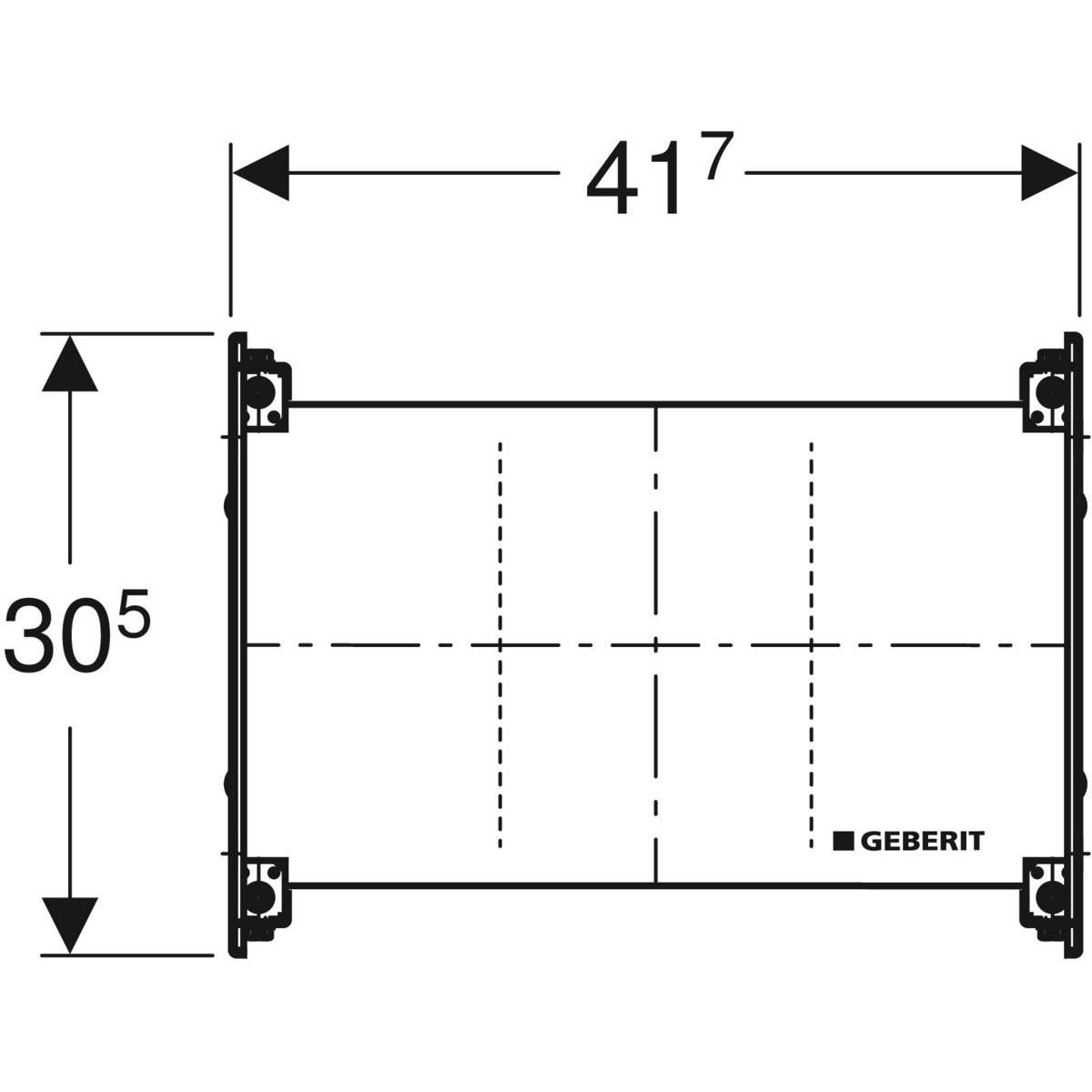 Geberit GIS Universal Unterputz-Platte