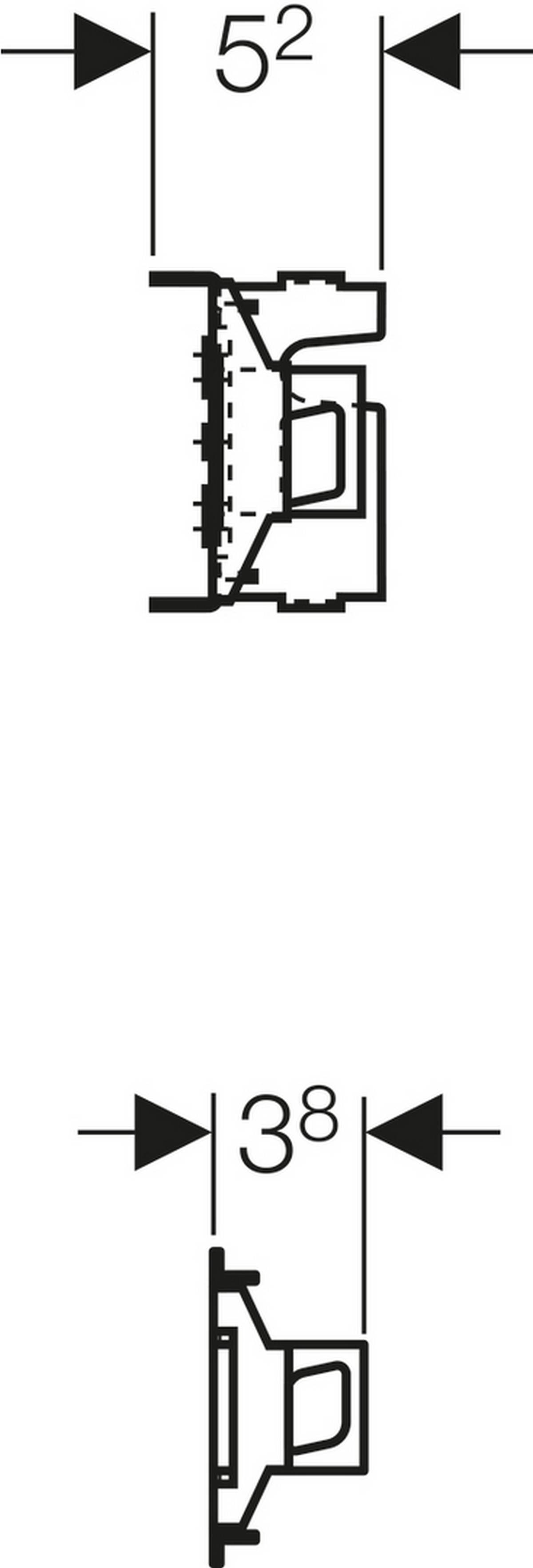 Geberit GIS Traverse für Waschmaschine und Geschirrspüler