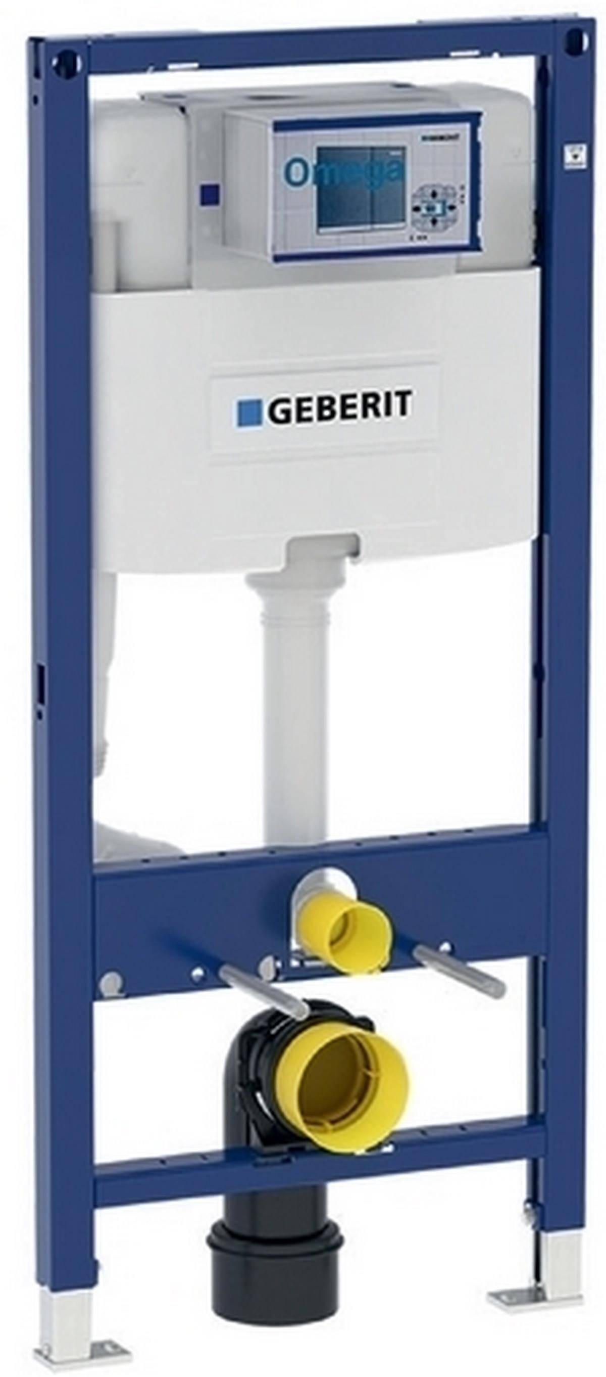 Geberit Duofix WC-Element mit Omega UP-Spülkasten 120mm, Betätigung vorne, Bauhöhe 1120 mm