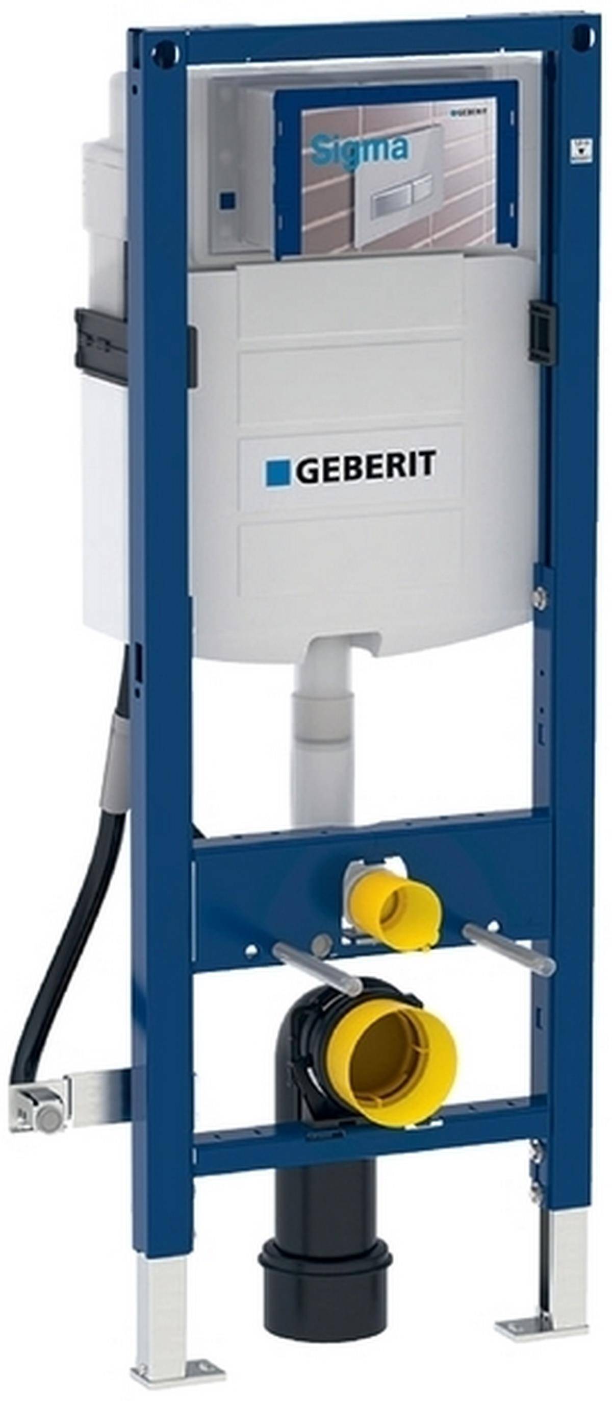 Geberit Duofix élément WC avec réservoir encastré Sigma 120 mm, sans obstacle, hauteur de construction 1120 mm