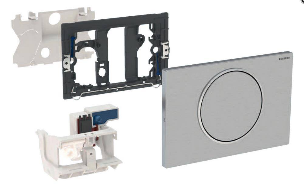 Geberit WC-Steuerung Sigma10 Funk/Netz für Stützklappgriff edelstahl