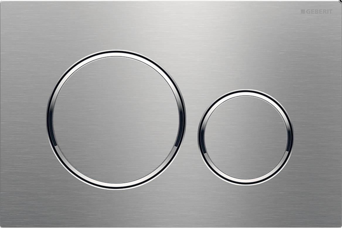 Geberit Betätigungsplatte Sigma20 f 2-Mengen-Ausl. ES gebürstet / poliert