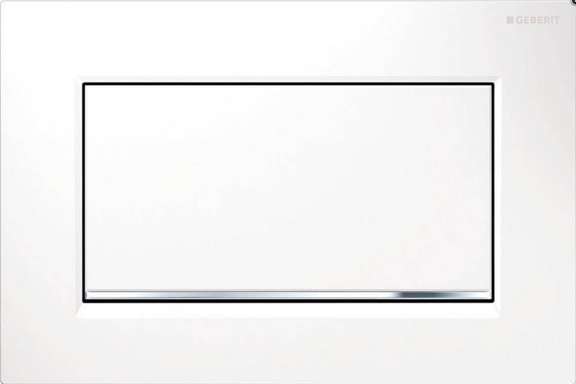 Geberit BetPl. Sigma30 verschraubbar f Spül-Stopp Zinkguss / we / hgl. chrom