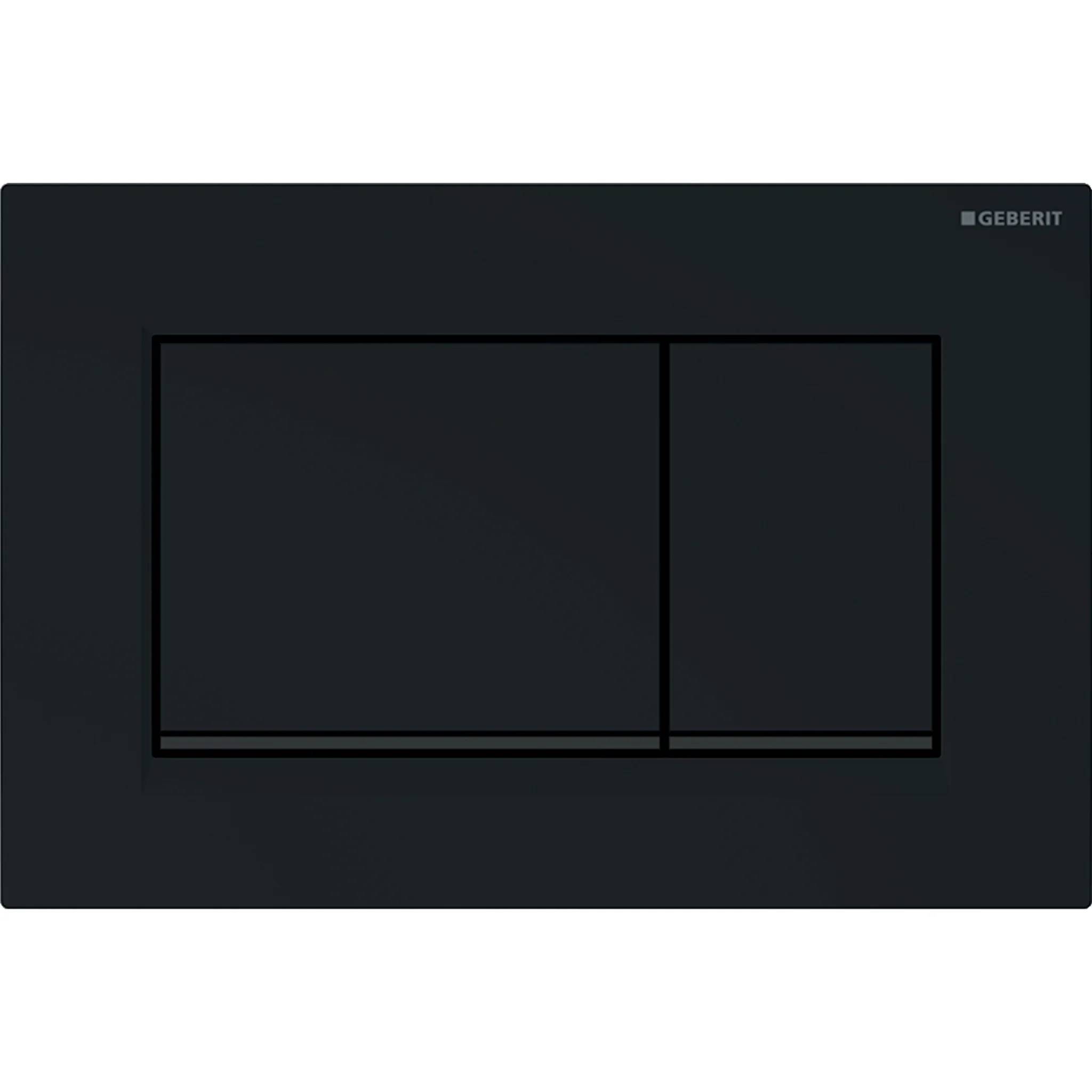 Geberit Betätigungsplatte Sigma20 2-Mengen schwarz/schwarzmatt, square, 1 Stk.