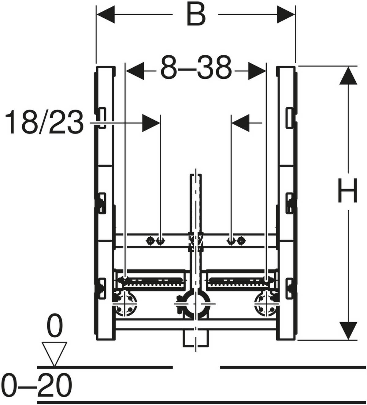 Geberit GIS Bidet-Element universell