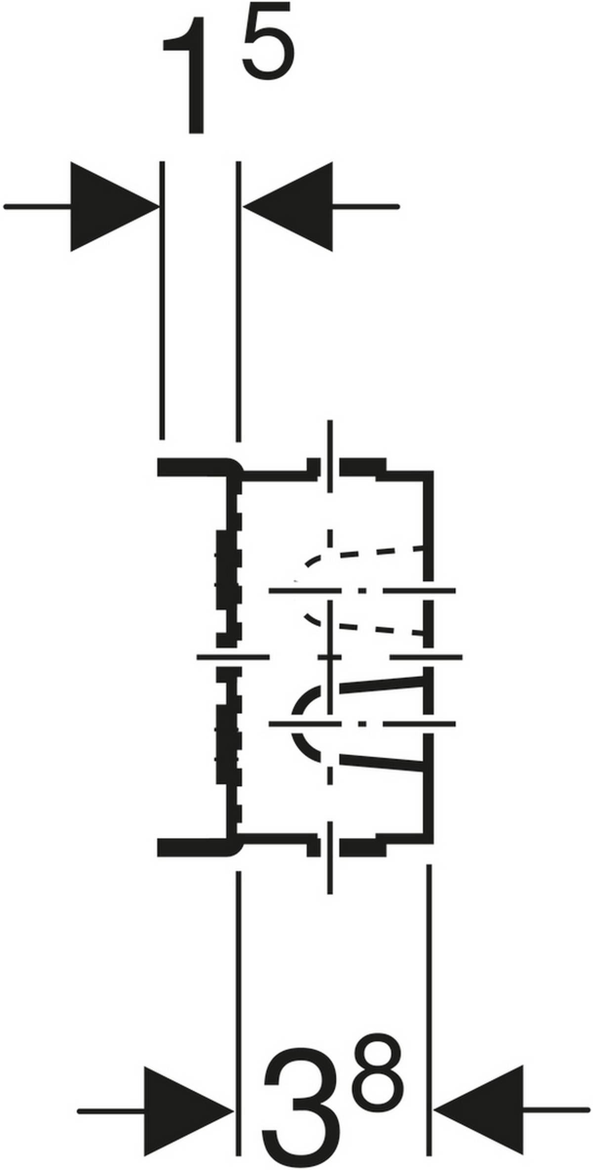 Geberit GIS Traverse für Wandarmatur, 100 mm