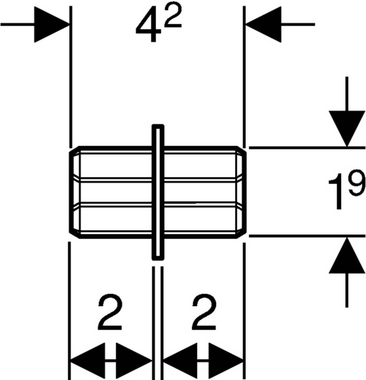 Geberit GIS Profilführung Zinkdruckguss