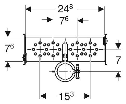 Geberit GIS Set Waschtisch für Standarmatur