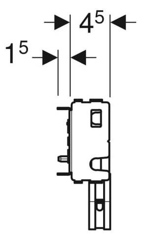 Geberit GIS Set Waschtisch für Standarmatur