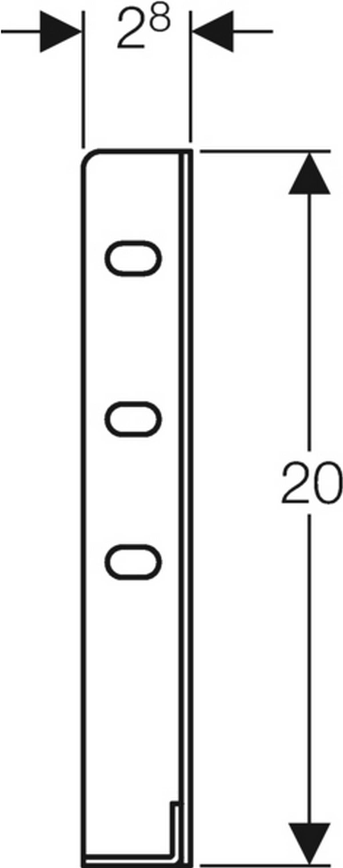 Geberit GIS Bausatz Stahl, für freistehende Systemwand