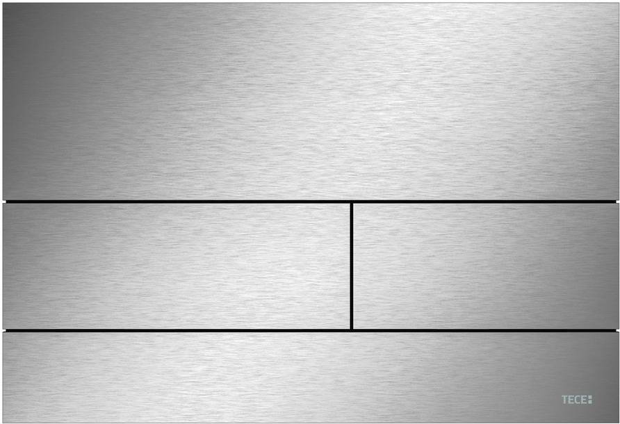 TECEsquare WC-Betätigungsplatte Metall 2, Edelstahl gebürstet Metall