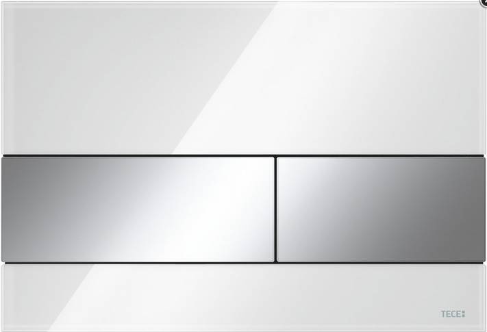 TECEsquare WC-Betätigungsplatte f. 2-Mengentechn. Gl we T. VC glänzend