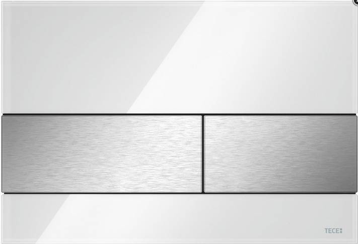 TECEsquare WC-Betätigungsplatte f. 2-Mengentechn. Gl we T. ES gebürstet