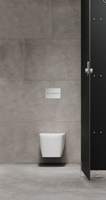 TECEsolid électronique WC, pile 6 V, blanc brillant
