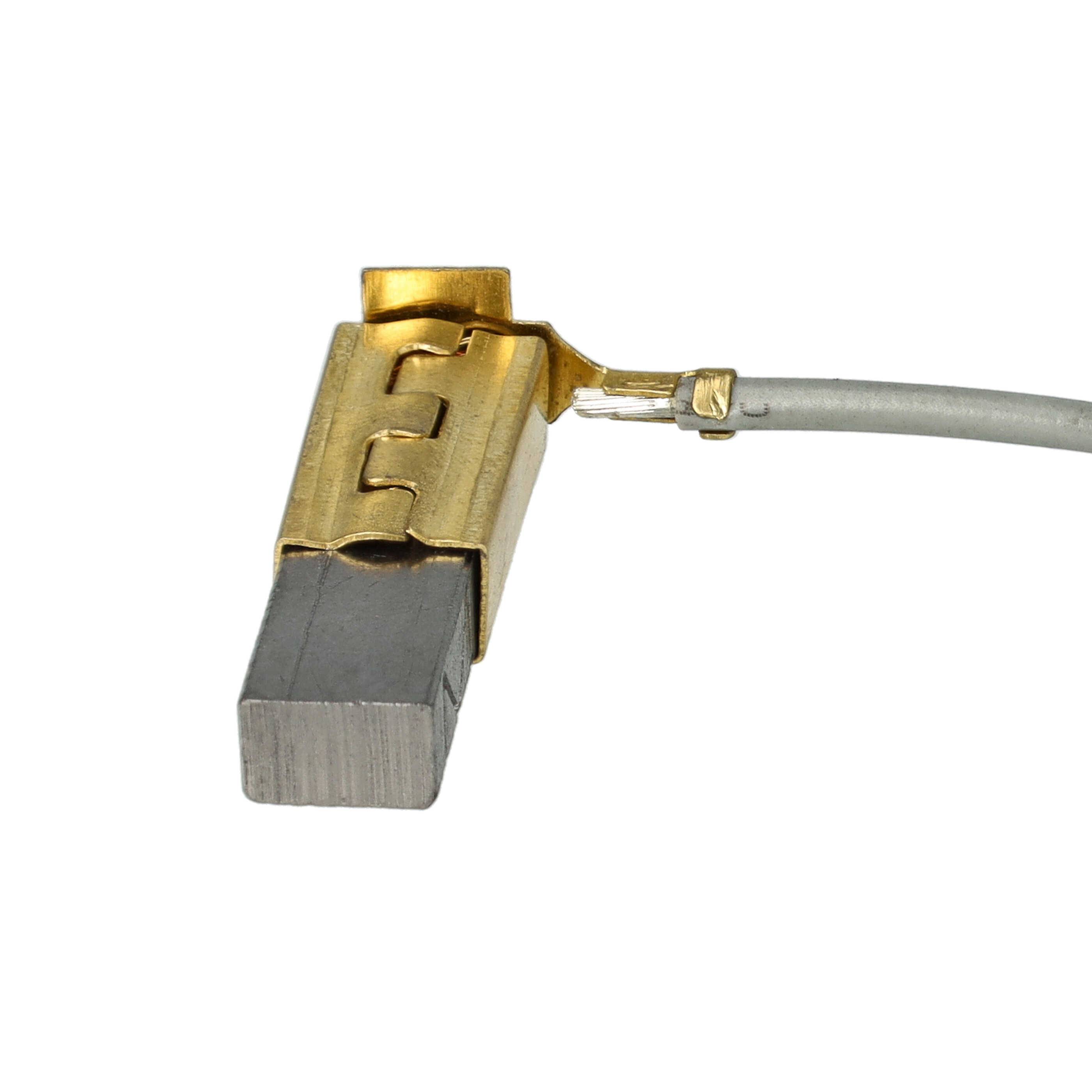vhbw 2x Kohlebürste 20,3 x 7,7 x 8,8 mm kompatibel mit Eibenstock EWS 225, 400 Elektrowerkzeug, Polierer, Schleifer + Feder