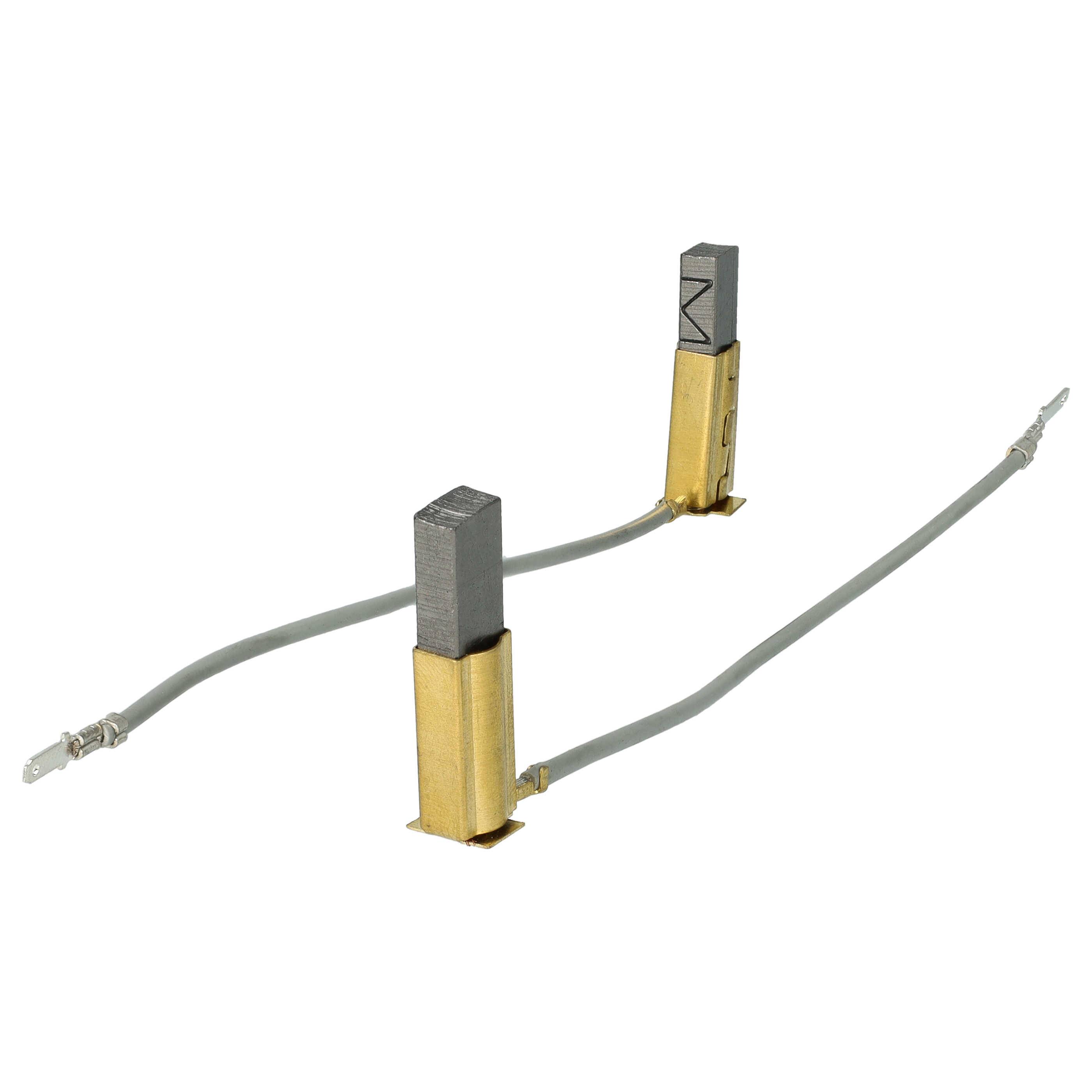 vhbw 2x Kohlebürste 20,3 x 7,7 x 8,8 mm kompatibel mit Eibenstock EWS 225, 400 Elektrowerkzeug, Polierer, Schleifer + Feder