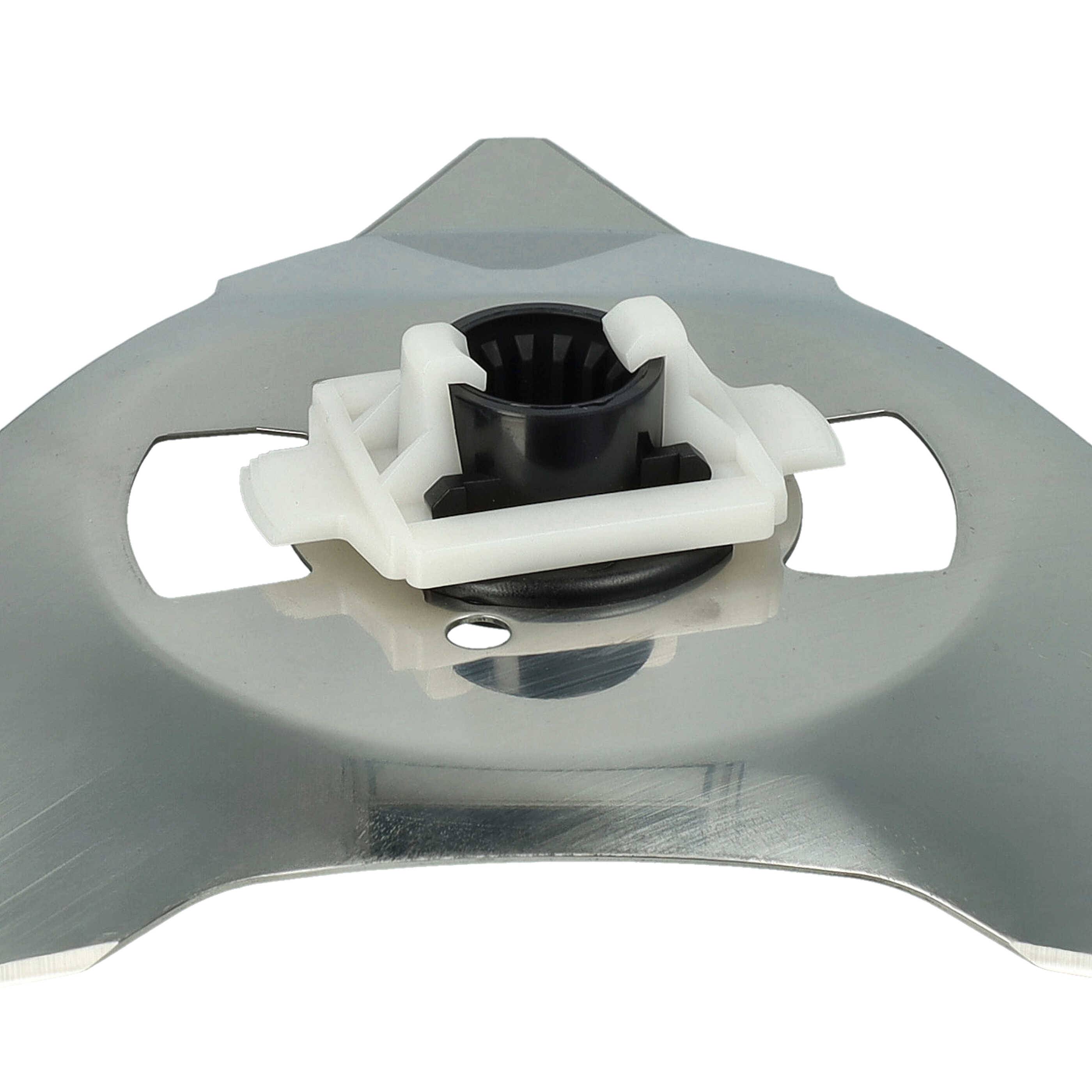 vhbw Ersatz-Messer kompatibel mit Robomow RS635 (2016), RS635 PRO (2014 - 2020), TC150 Rasenmäher - Ersatzklinge Silber, Edelstahl